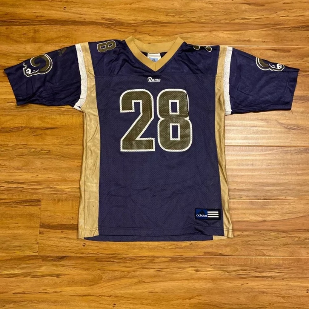 Authentic Marshall Faulk Rams Jersey Youth Large